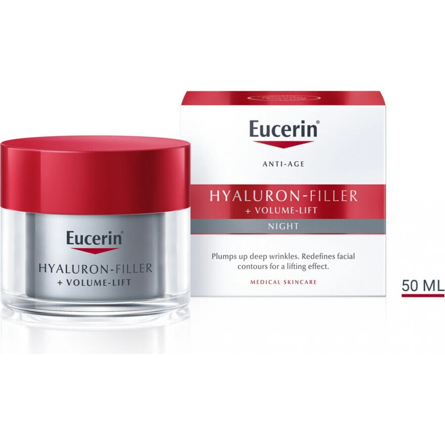 Eucerin HYALURON-FILLER+Volume-Lift Night Cream 1×50 ml, Anti-Aging