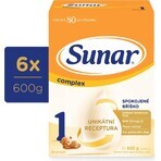 Sunar Complex 1 6×600 g, milk for infants from birth