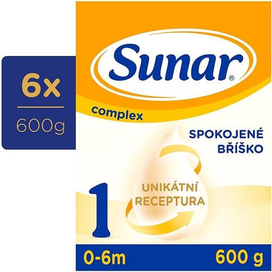 Sunar Complex 1 6×600 g, milk for infants from birth