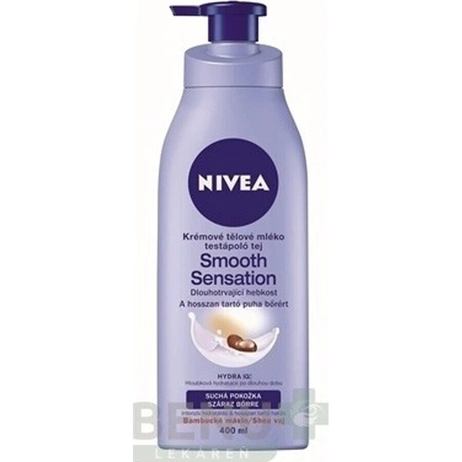 NIVEA BODY CREAM MILK Smooth Sensation 1×400 ml, loțiune de corp