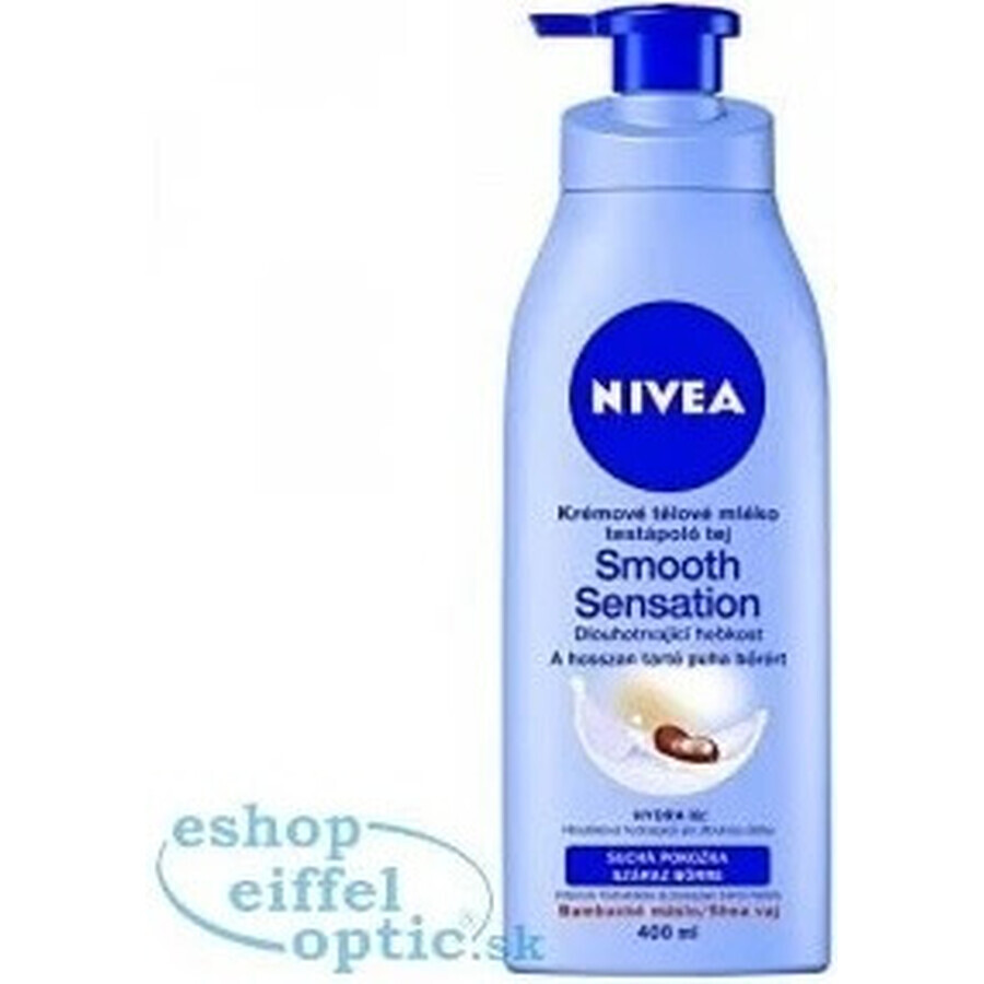 NIVEA BODY CREAM MILK Smooth Sensation 1×400 ml, loțiune de corp