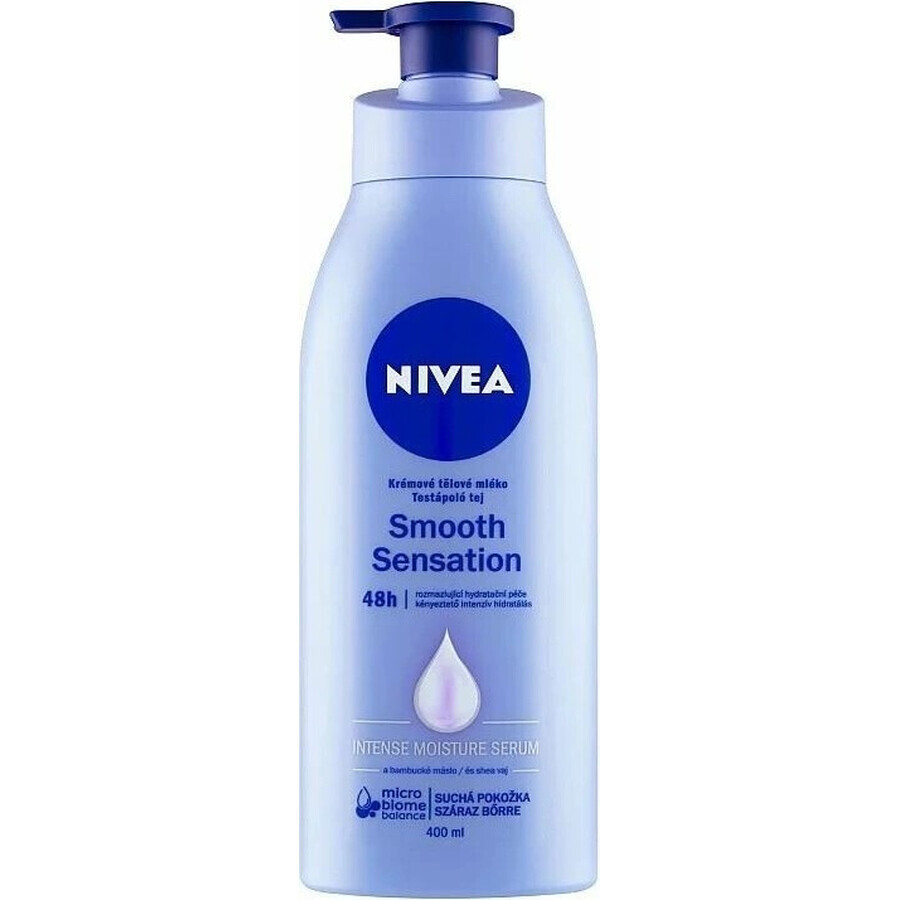 NIVEA BODY CREAM MILK Smooth Sensation 1×400 ml, loțiune de corp