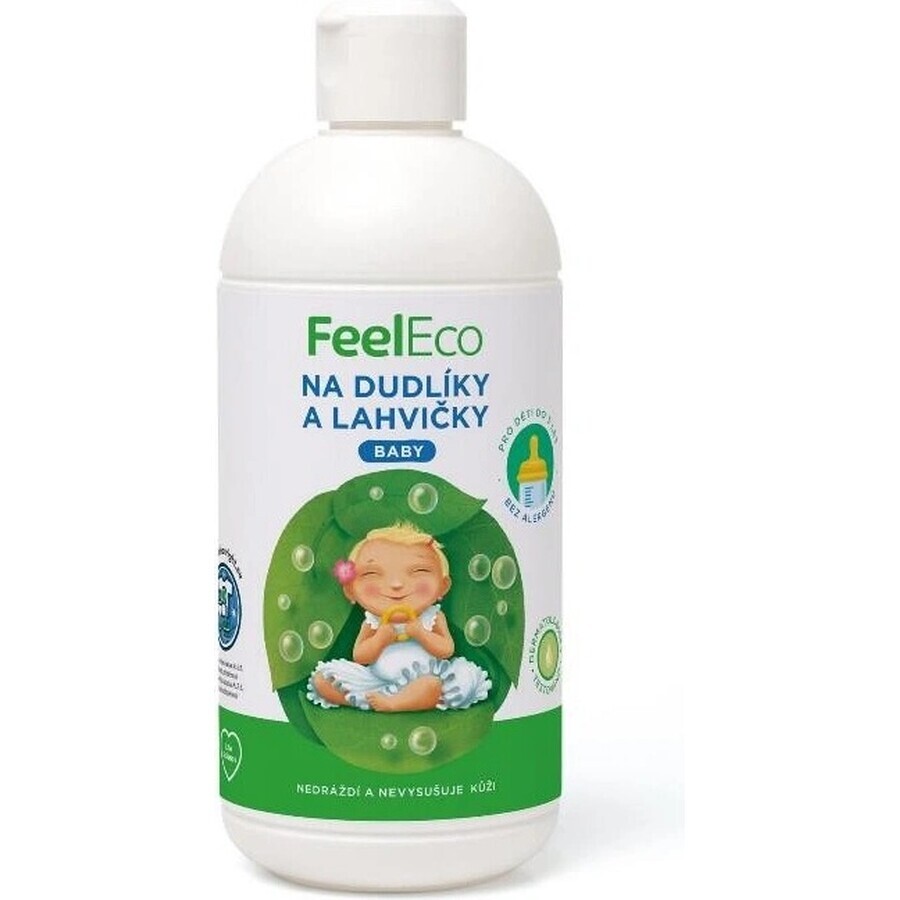 Feel Eco Voor fopspenen en flessen 1×500 ml, babywasmiddel