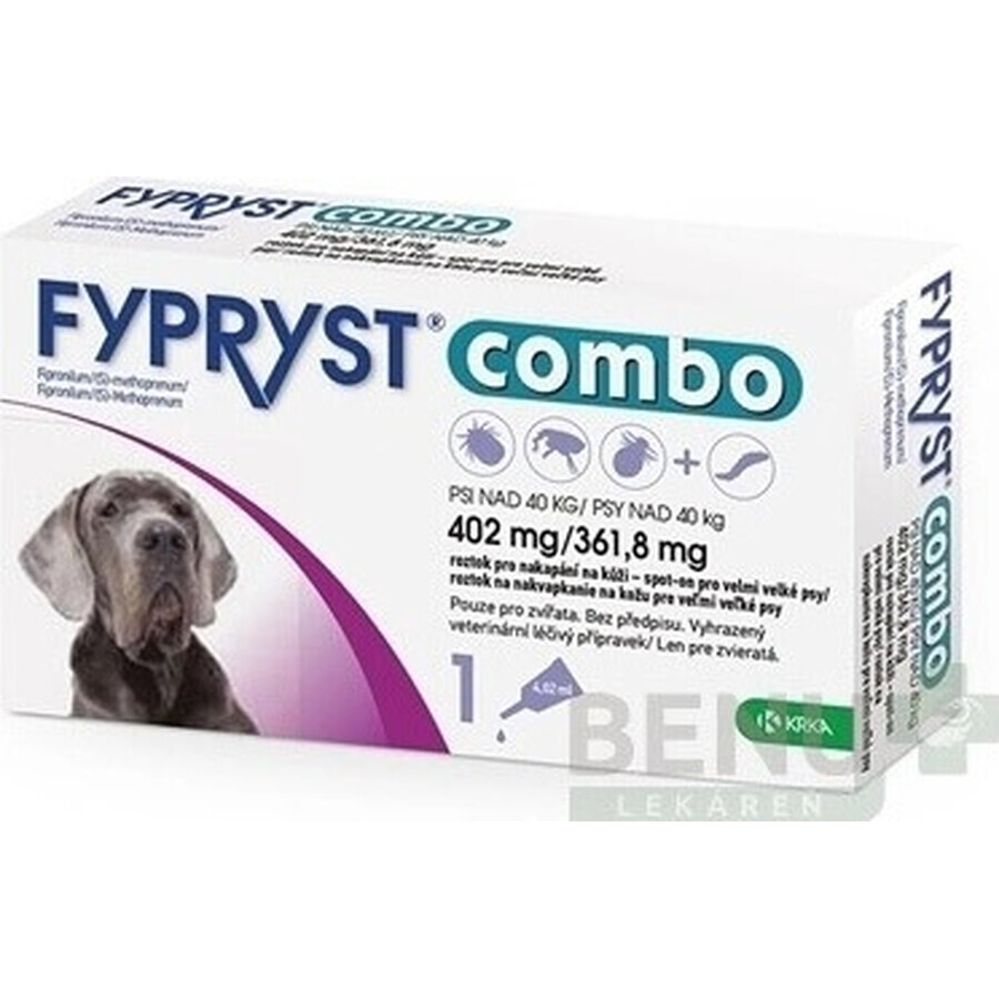 FYPRYST combo 402 mg/361,8 mg PSY OVER 40 KG 1×4,02 ml, vlooienpreparaat