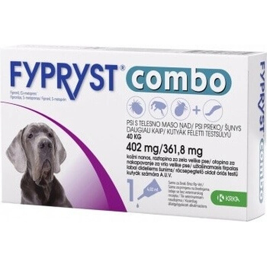 FYPRYST combo 402 mg/361,8 mg PSY OVER 40 KG 1×4,02 ml, vlooienpreparaat