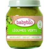 BABYBIO organic green vegetables 1×130 g, organic vegetable snack