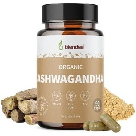 BLENDEA Biologische ASHWAGANDHA 1×90 cps, voedingssupplement