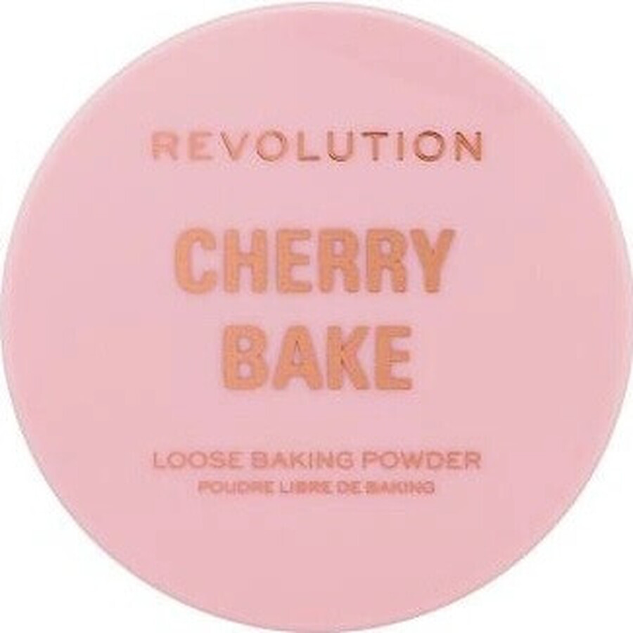 Revolution, Cherry Bake Loose Powder & Puff 1×3,2 g, pudră