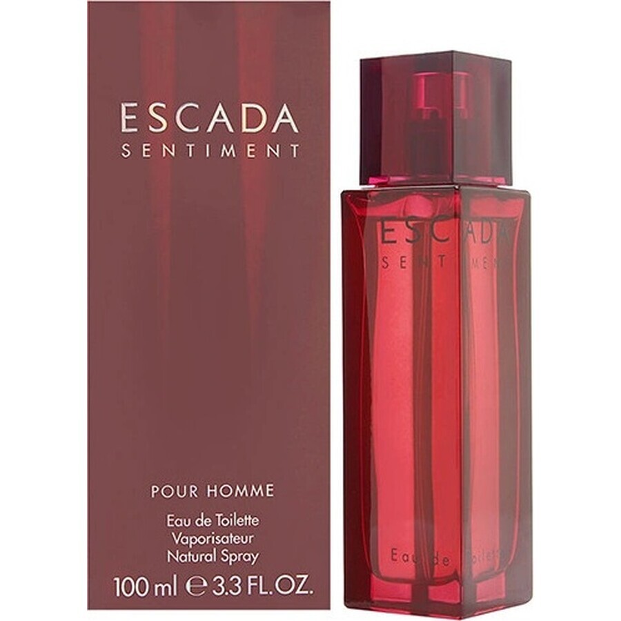 Escada Sentiment Pour Homme Edt 100ml 1×100 ml, Eau de toilette