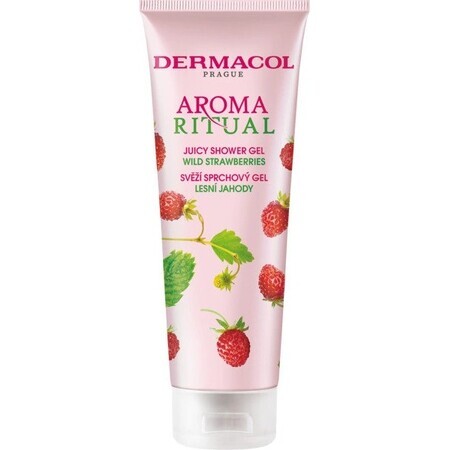 Dermacol Aroma Ritual Bos Aardbei Douchegel 1×250 ml, Bos Aardbei smaak