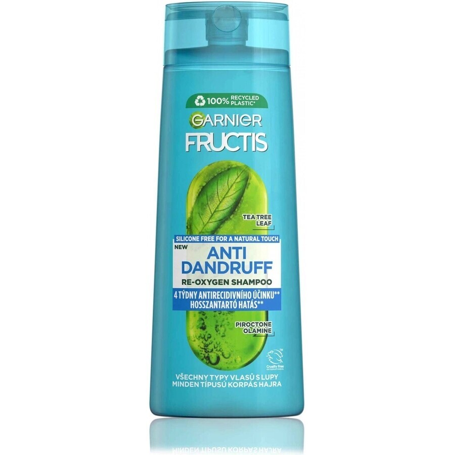 Garnier Fructis Antidandruff Cleansing Shampoo für alle Haartypen mit Schuppen 1×250 ml, Shampoo