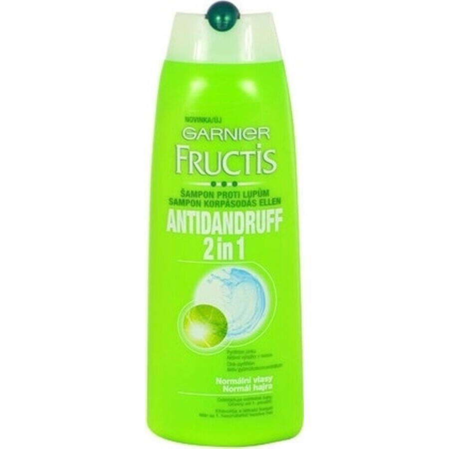 Garnier Fructis Antidandruff Cleansing Shampoo für alle Haartypen mit Schuppen 1×250 ml, Shampoo