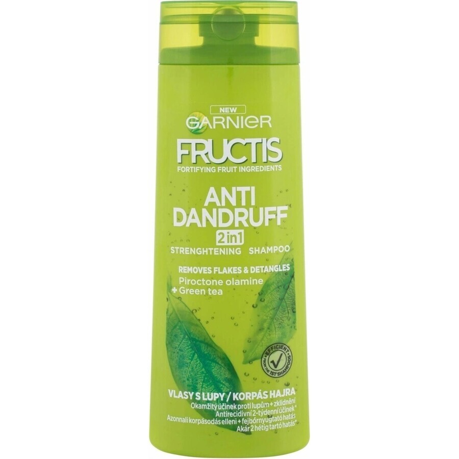 Garnier Fructis Antidandruff Cleansing Shampoo für alle Haartypen mit Schuppen 1×250 ml, Shampoo