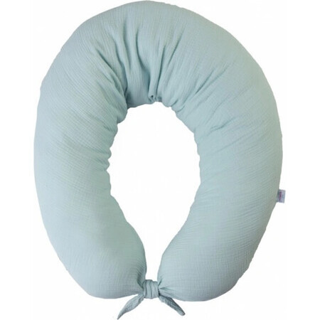 BABYMATEX Borstvoedingskussen Mousseline Maan Licht Turquoise 260 cm 1×1 stuk, 100% katoen