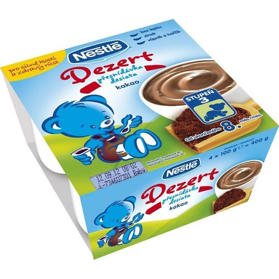 Nestlé YOGOLINO Kakao 4×100 g, Dessert mit Milch