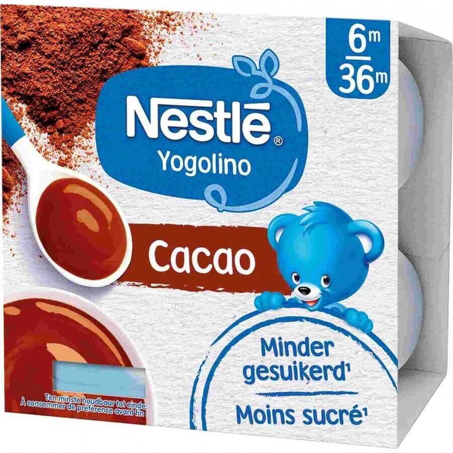 Nestlé YOGOLINO Kakao 4×100 g, Dessert mit Milch