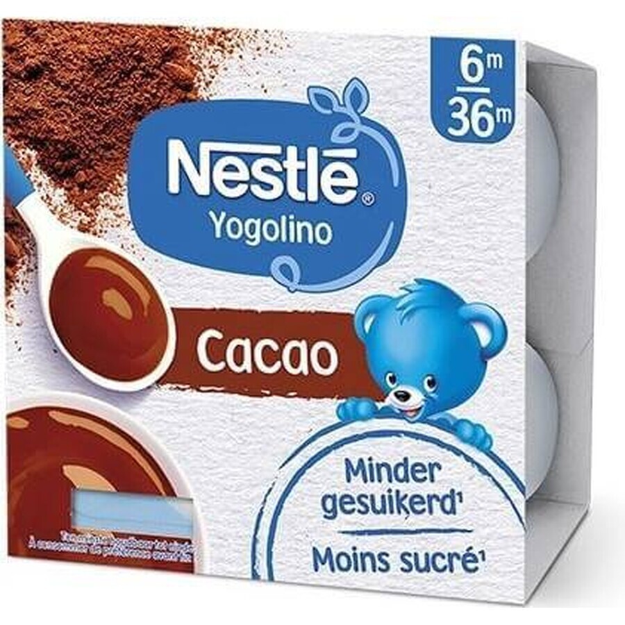 Nestlé YOGOLINO Kakao 4×100 g, Dessert mit Milch