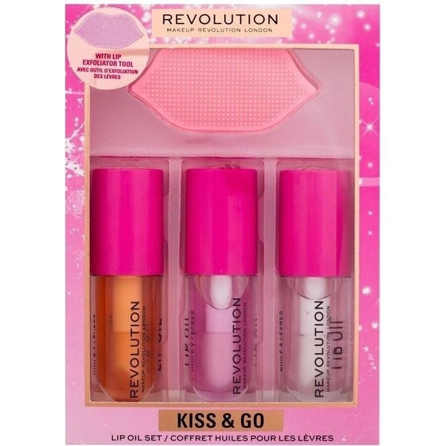 Revolution, Kiss & Go Glaze Lip Care Geschenkset 1×1 set, geschenkset