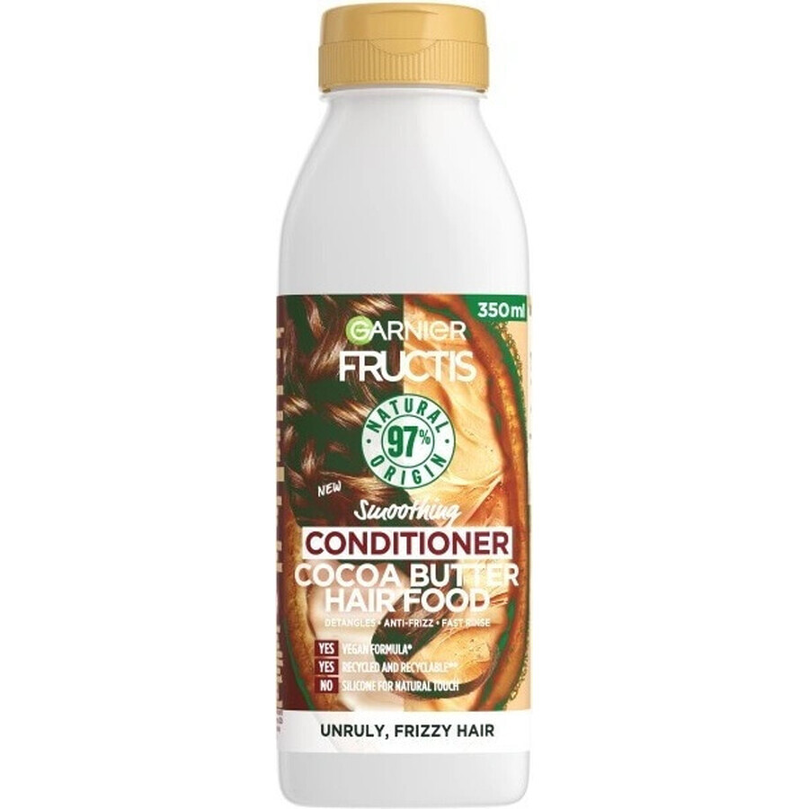 Garnier Fructis Hair Food Conditionneur lissant au beurre de cacao 1×350 ml, conditionneur