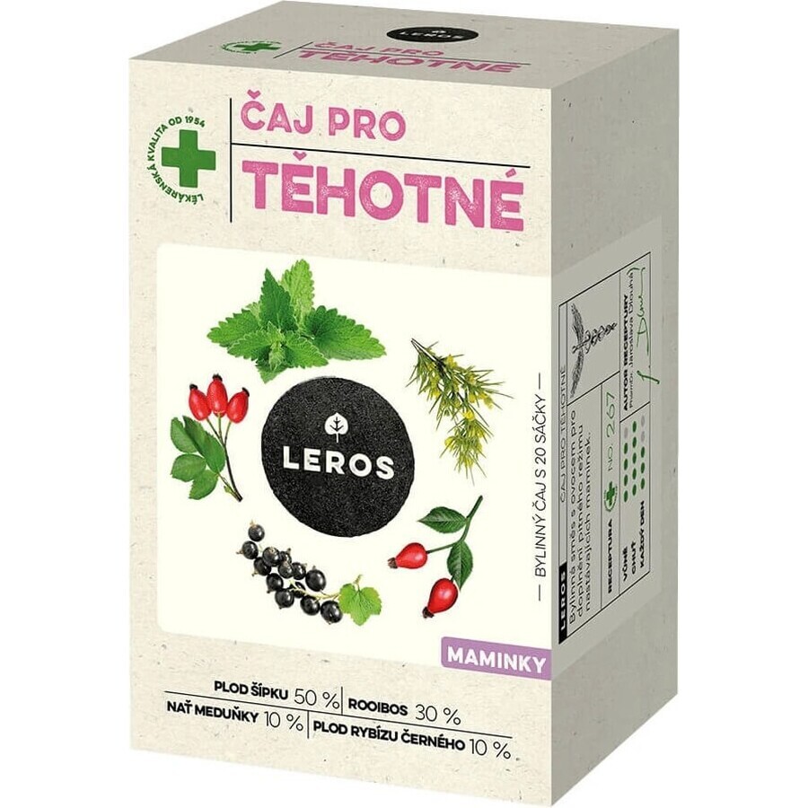 LEROS TEA FOR PREGNANT MOMS 20×2 g, kruidenthee voor aanstaande moeders