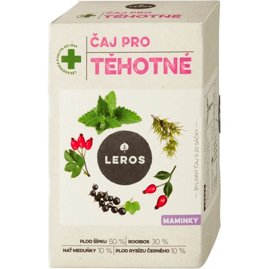 LEROS TEA FOR PREGNANT MOMS 20×2 g, kruidenthee voor aanstaande moeders