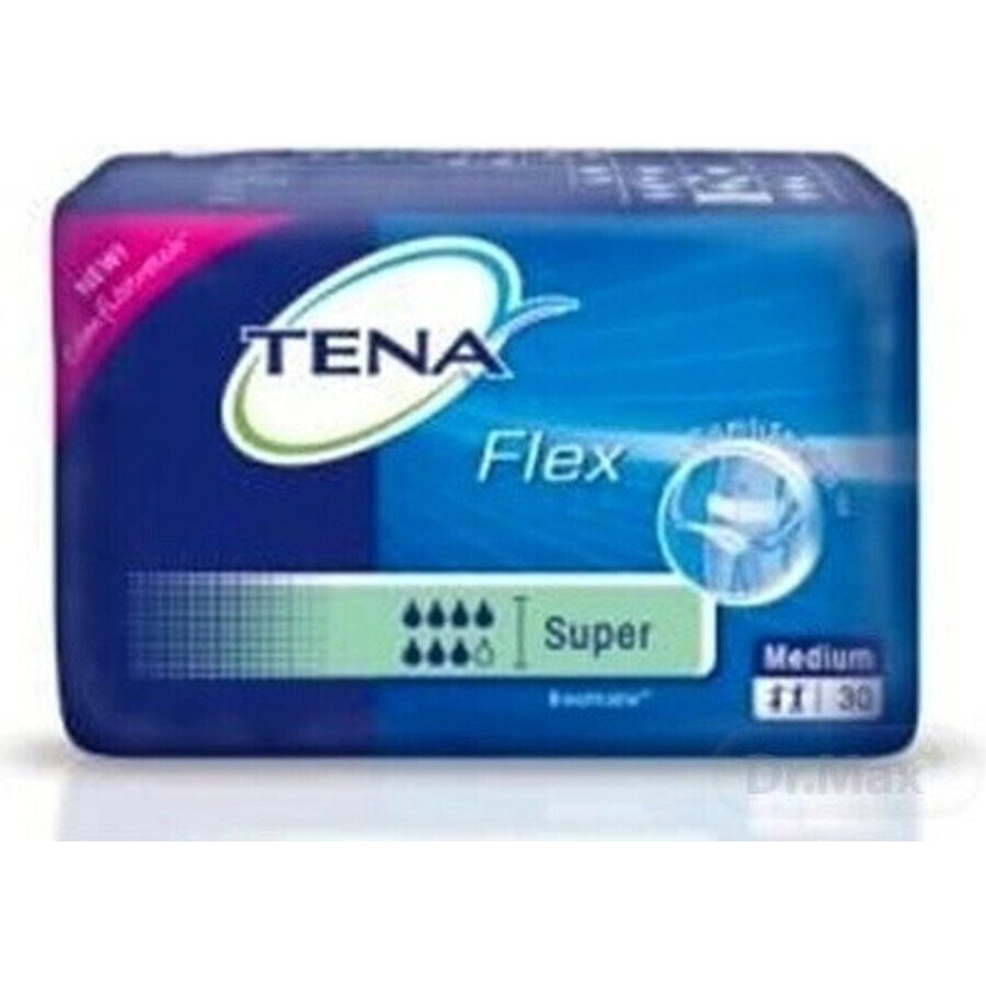 TENA Flex Super M 1×30 pcs, incontinence briefs with quick release waistband