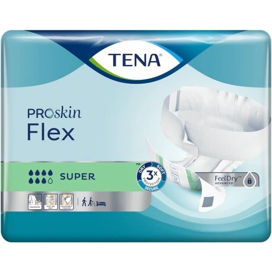 TENA Flex Super M 1×30 pcs, incontinence briefs with quick release waistband