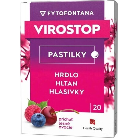 VIROSTOP zuigtabletten - bessen 1×20 stuks, griep zuigtabletten