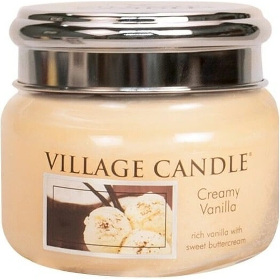 Village Candle Geurkaars in Fles - Creamy Vanilla - Vanille-ijs, klein 1×1 st, geurkaars