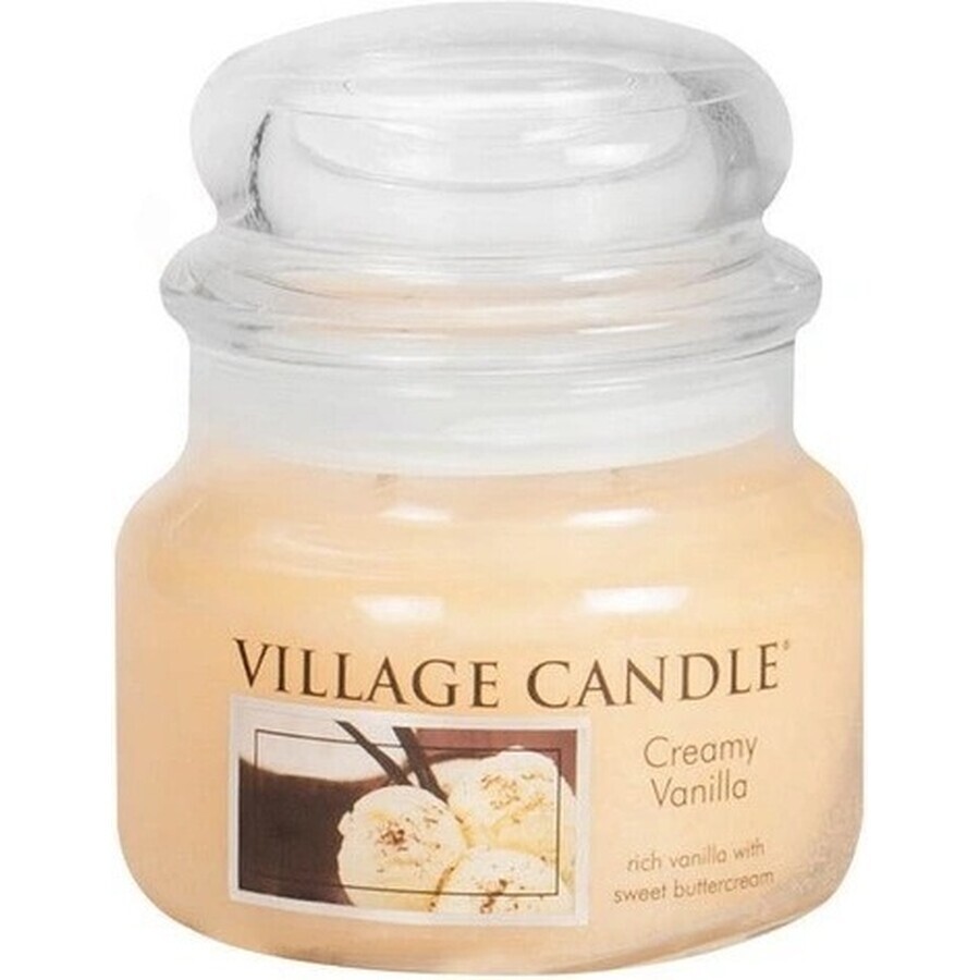 Village Candle Geurkaars in Fles - Creamy Vanilla - Vanille-ijs, klein 1×1 st, geurkaars