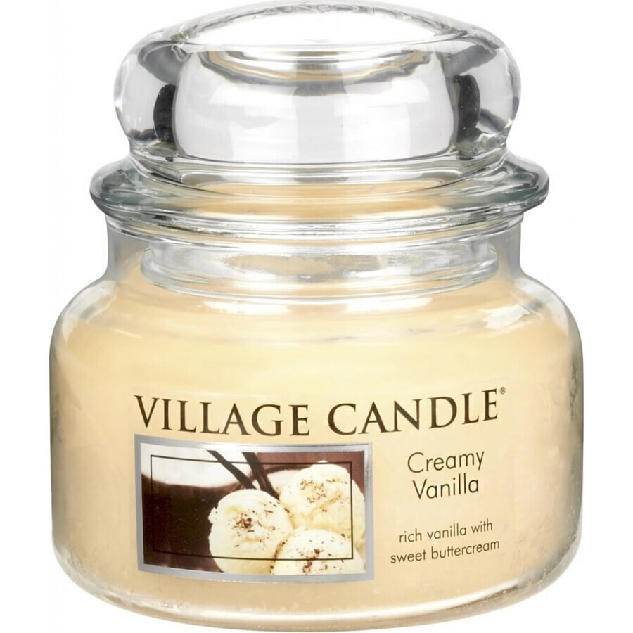 Village Candle Geurkaars in Fles - Creamy Vanilla - Vanille-ijs, klein 1×1 st, geurkaars