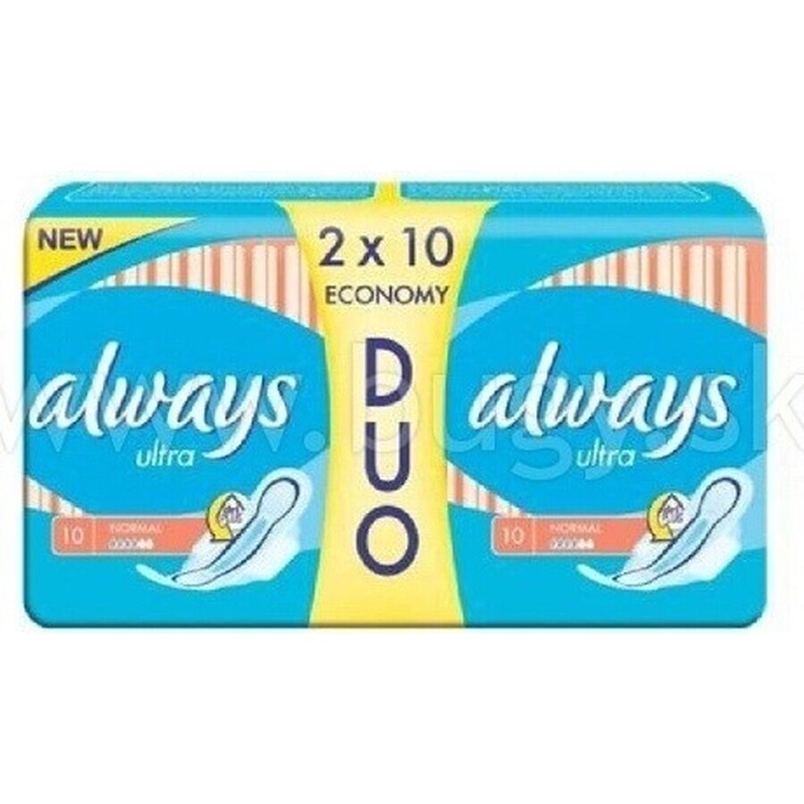 Always Ultra Duo 20 pcs Normal Plus 1×20 pcs, menstrual pads