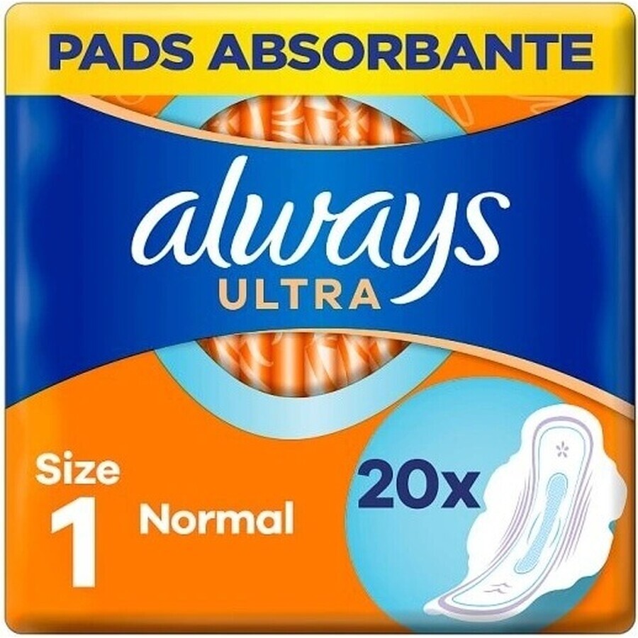 Always Ultra Duo 20 pcs Normal Plus 1×20 pcs, menstrual pads