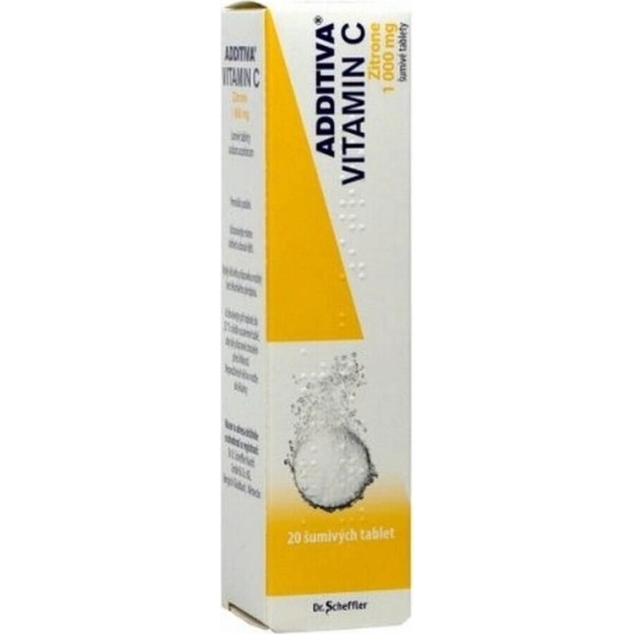 ADDITIVA VITAMINE C 1000 mg Zitrone 1×20 tbl, bruistabletten