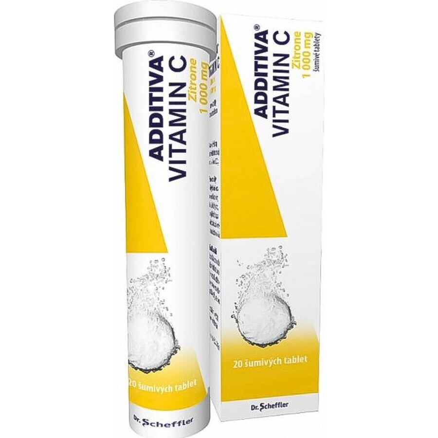 ADDITIVA VITAMINE C 1000 mg Zitrone 1×20 tbl, bruistabletten