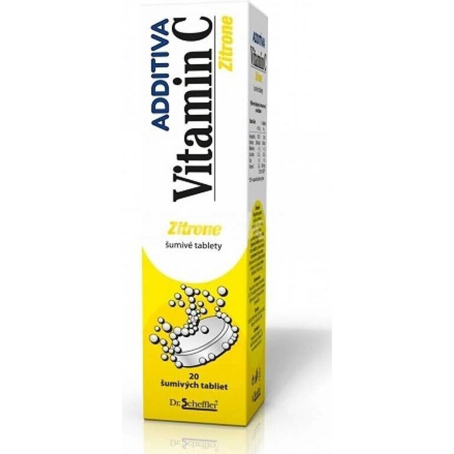 ADDITIVA VITAMINE C 1000 mg Zitrone 1×20 tbl, bruistabletten