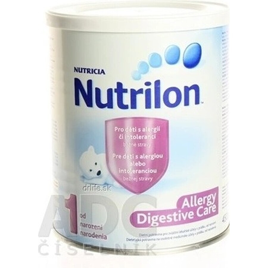 Nutrilon ALLERGY DIGESTIVE CARE 1×450 g, formulă de lapte, de la naștere