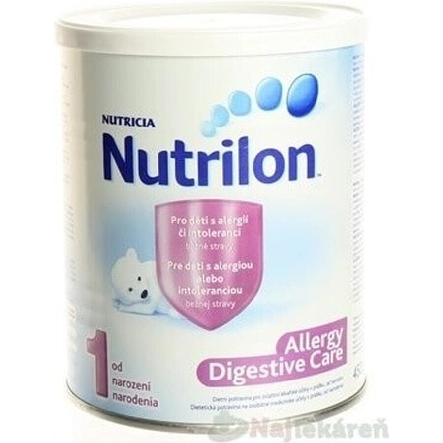 Nutrilon ALLERGY DIGESTIVE CARE 1×450 g, formulă de lapte, de la naștere