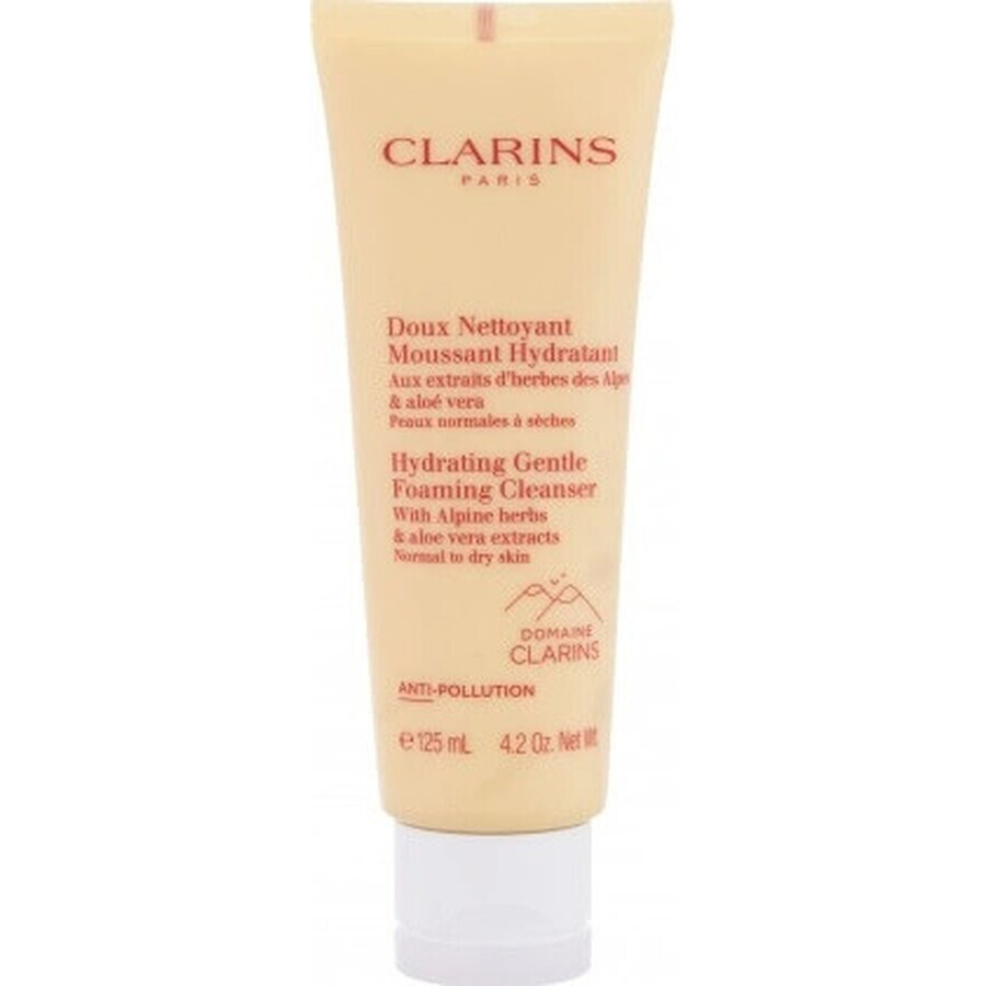 Clarins Gentle Moisturizing Cleansing Foam for Normal to Dry Skin 1×125 ml, Cleansing Foam