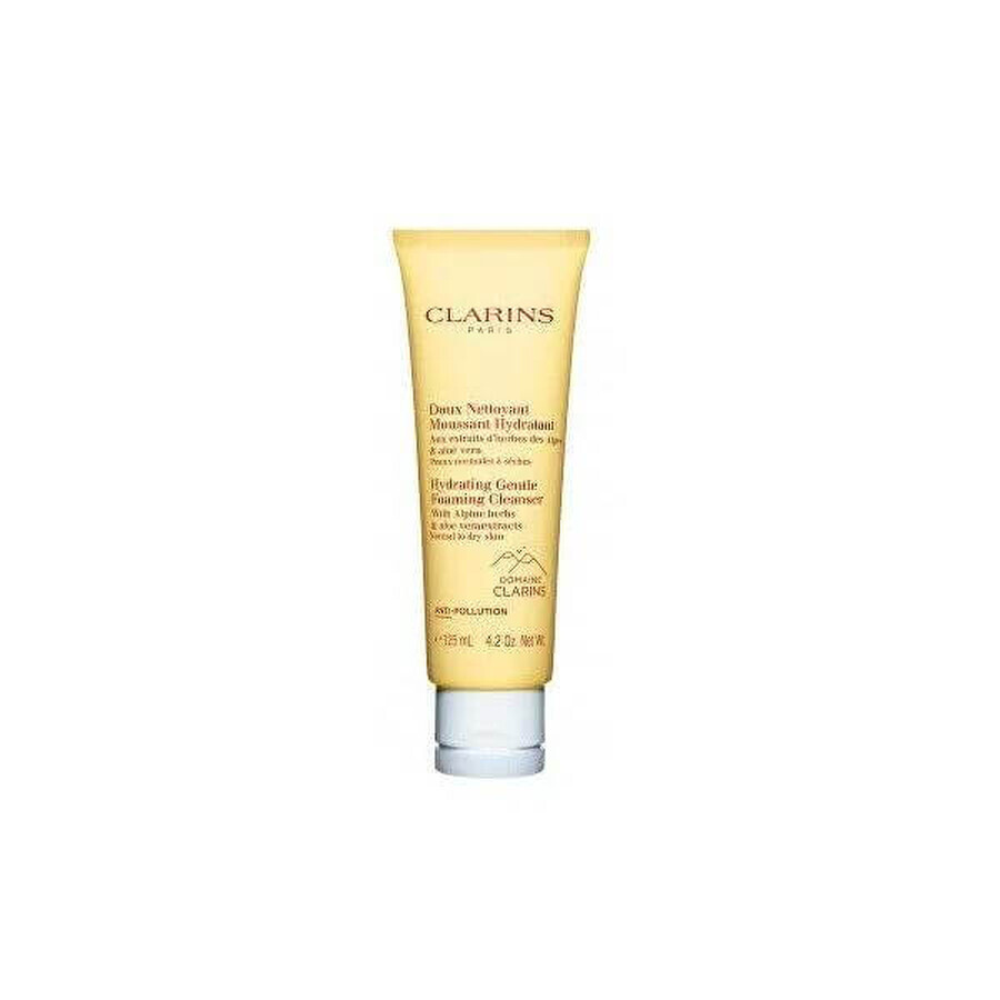 Clarins Gentle Moisturizing Cleansing Foam for Normal to Dry Skin 1×125 ml, Cleansing Foam