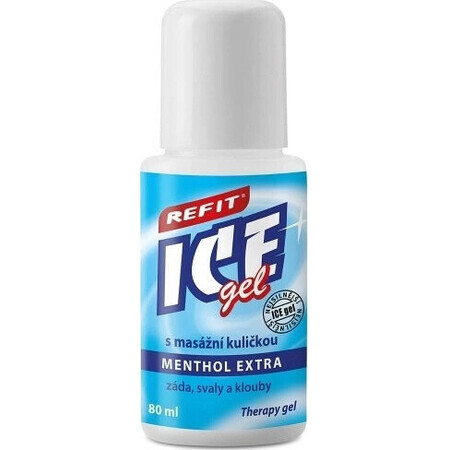 REFIT ICE GEL MENTHOL roller 1×80 ml, gel