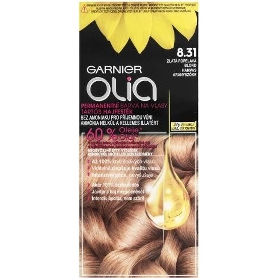 Garnier Olia Permanent Hair Colour 8.0 Blond 1×1 set, permanent hair colour