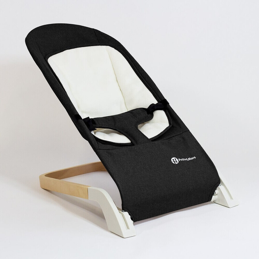 Lounger PETITE&MARS Calmy Black 1×1 pc