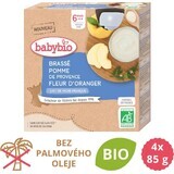 BABYBIO Orange blossom apple brassé 4x85 g 4×85 g