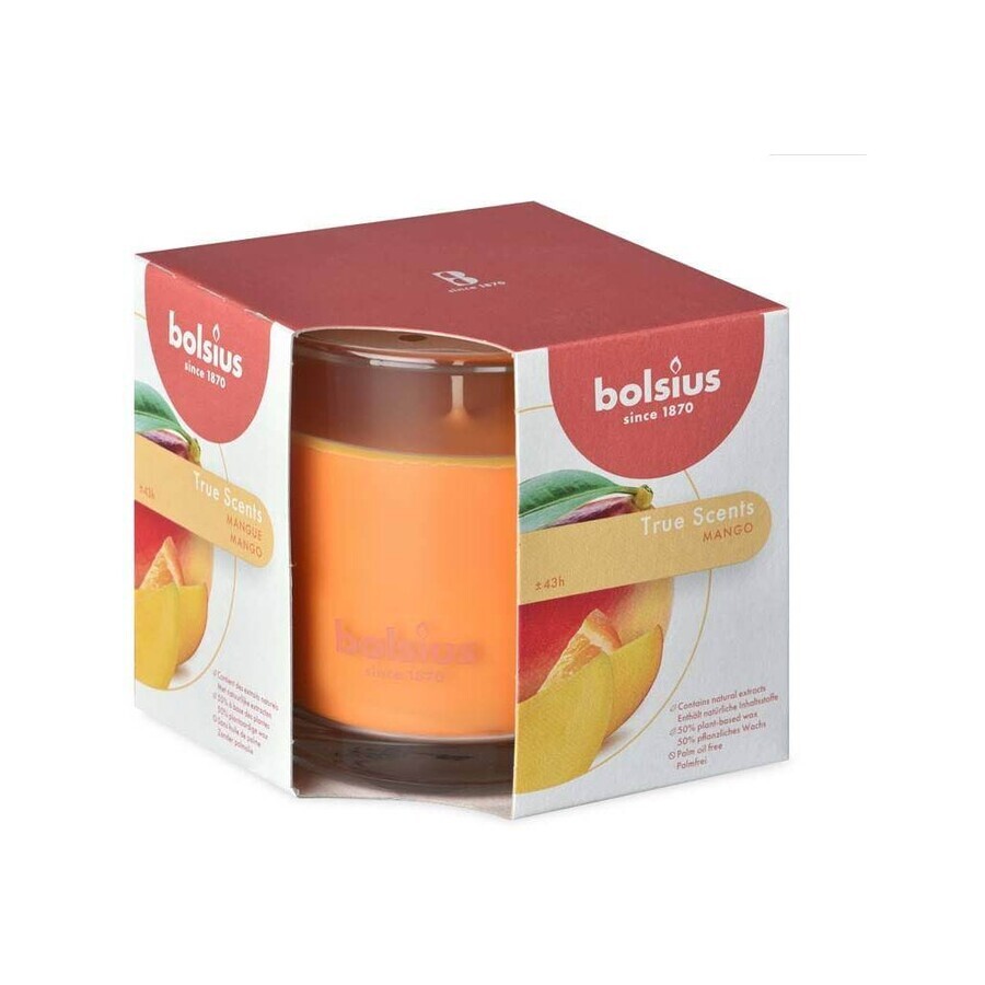 Bolsius Aromatic 2.0 Mango Scented Candle Bottle 1×1 pc, size 95 x 95 mm