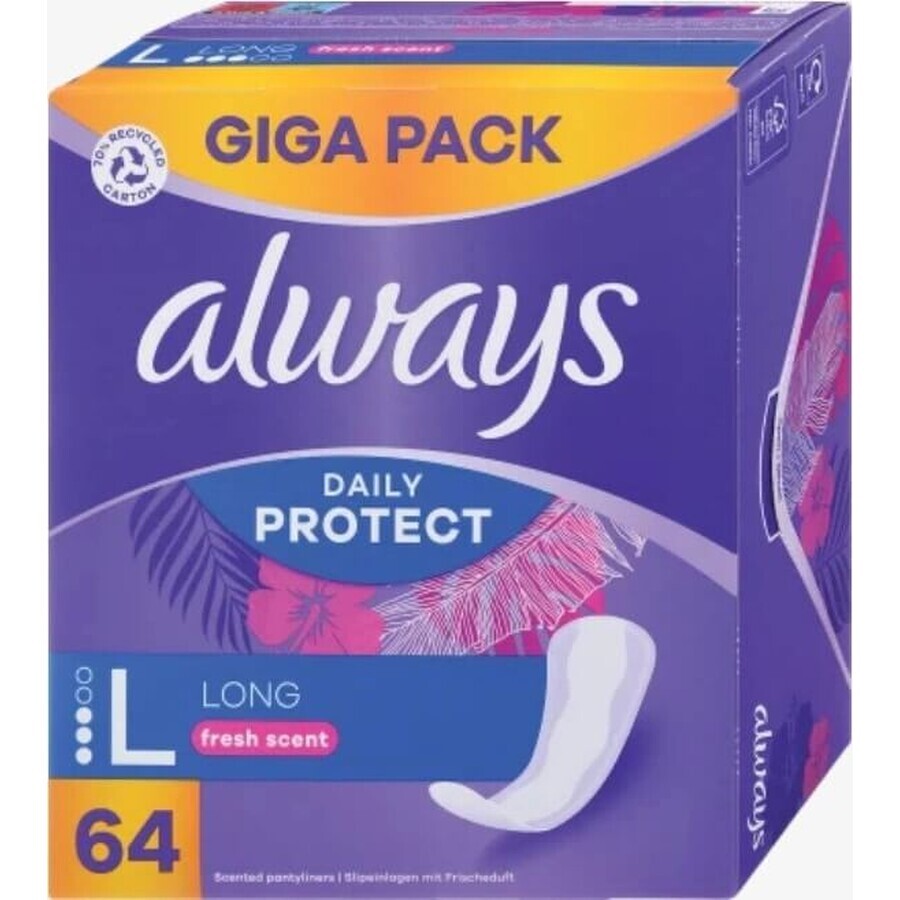 Always Intimates 64pcs Long Fresh scent 1×64 pieces, underwear