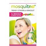 MosquitNo Zomerarmband met citronella geurverspreider, in maat verstelbaar 1×5 stuks, muggenarmbanden