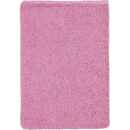 Badstof roze washandje 1×1 stuk, washandje