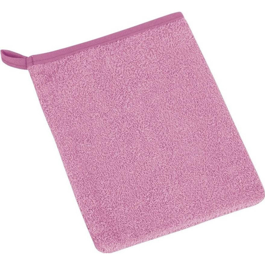 Badstof roze washandje 1×1 stuk, washandje