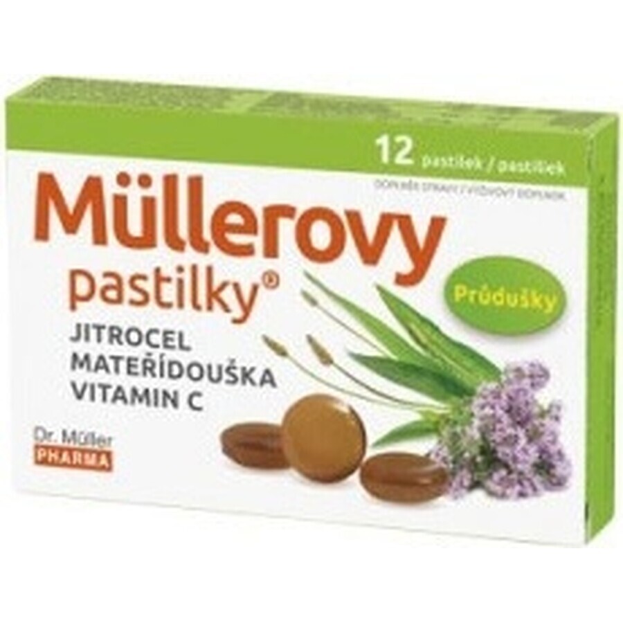 MÜLLER LOZENGES WITH SKOR. MAT. DAUGHTER AND VIT. C 1×12 pcs, for cough